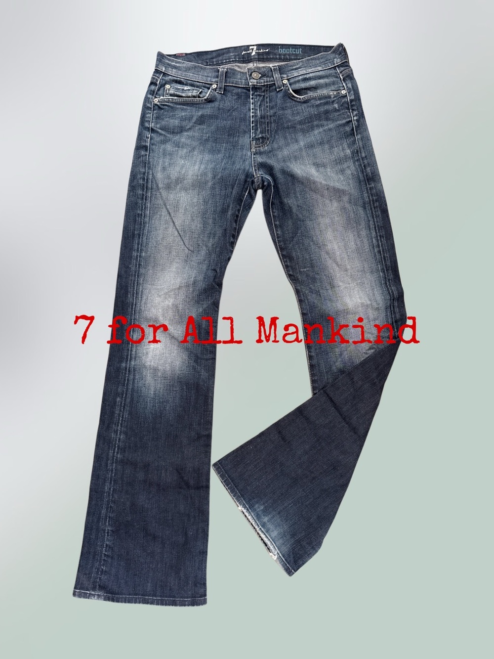 7 FOR ALL MANKIND BootcutMen's Jeans - Dark Blue Wash